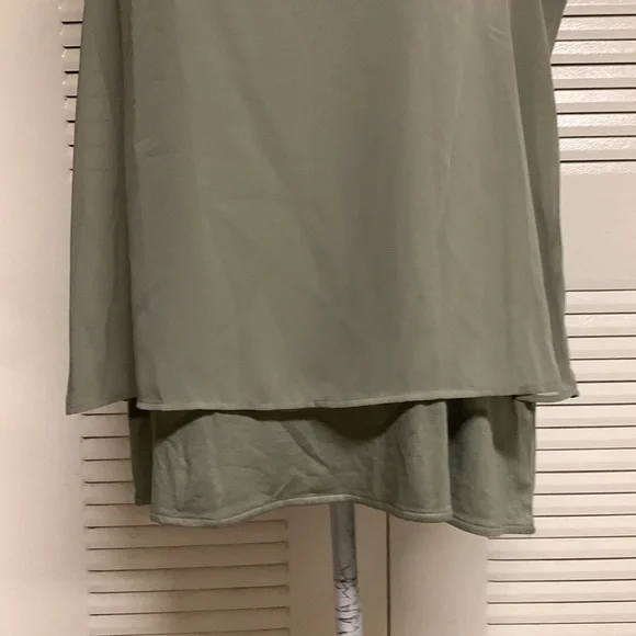NWT CHICOS Olive Green Easy Wear Double Layer Tank Size Large - Picture 9 of 16